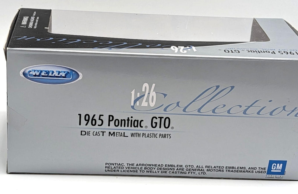 Welly 1965 Pontiac GTO Gold 1:26 Diecast Model Car NIB