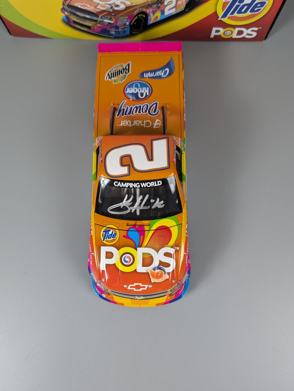 Kevin Harvick #2 Tide PODS 2012 Silverado Truck Autographed 1:24 DIN 133/250