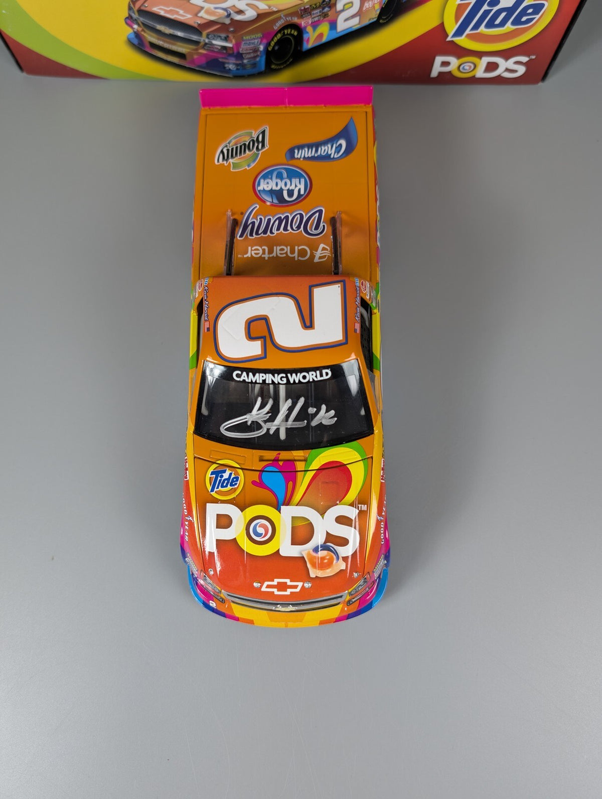 Kevin Harvick #2 Tide PODS 2012 Silverado Truck Autographed 1:24 DIN 133/250