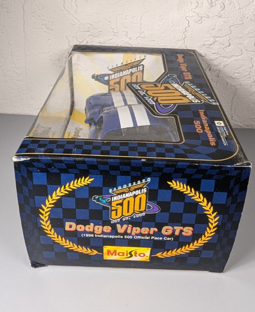 Maisto 1996 Indianapolis 500 Pace Car Dodge Viper GTS 1:18 Diecast #31828