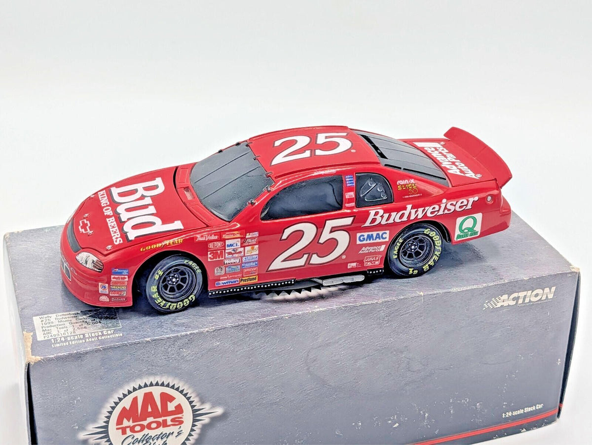 Action Wally Dallenbach #25 Budweiser 1999 Monte Carlo 1/24 Mac Tools Bank