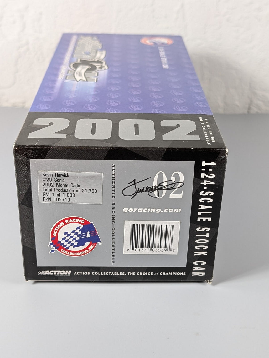 Kevin Harvick #29 Sonic 2002 Monte Carlo Action 1:24 GM Dealers 1 of 1,008