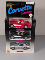 MC Toy Corvette Collection 3-Pack 1957 1963 Sting Ray Diecast Sealed NIB 1:40