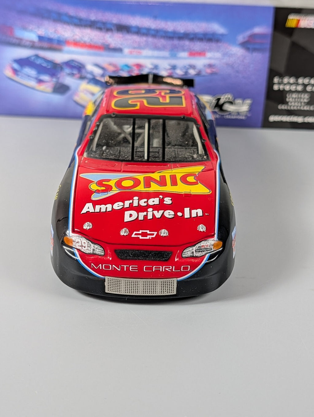 Kevin Harvick #29 Sonic 2002 Monte Carlo Action 1:24 GM Dealers 1 of 1,008