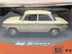 Revell Metal NSU 1000C 1:18 Diecast 08412 Beige Audi Licensed Opened Box Mint