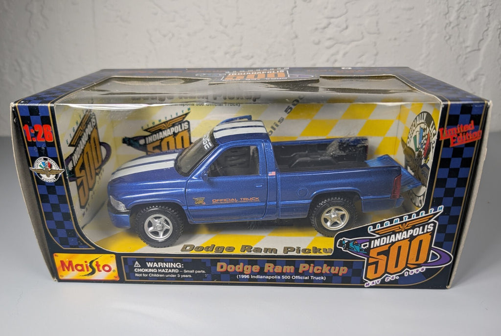 Maisto 1:26 Dodge Ram Pickup 1996 Indianapolis 500 Official Truck Diecast Box