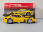 Kyosho 1:18 Ferrari 575 GTC Evoluzione Yellow 08392C Diecast Race Car with Box