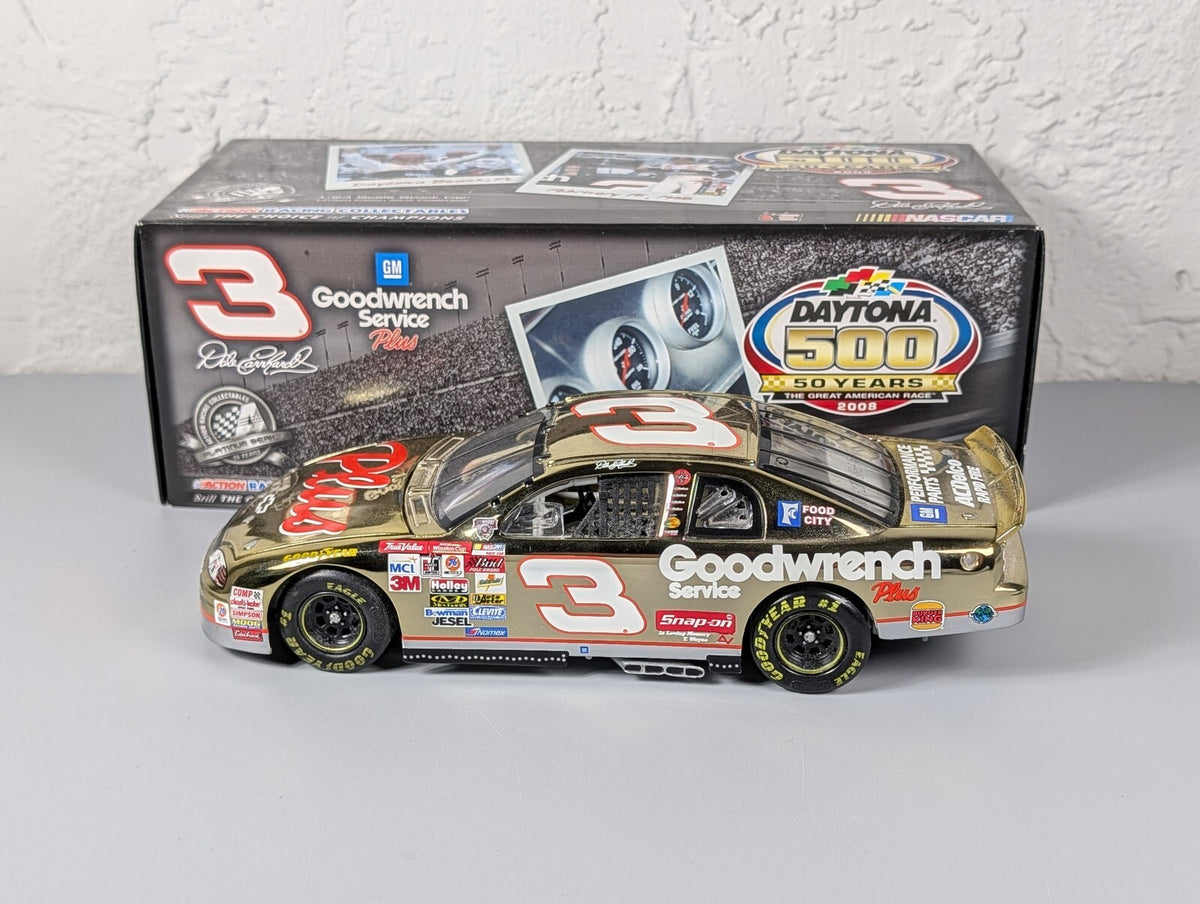 Dale Earnhardt #3 Goodwrench 1998 Daytona 500 Win Gold Chrome 1:24 DIN 4560/5004