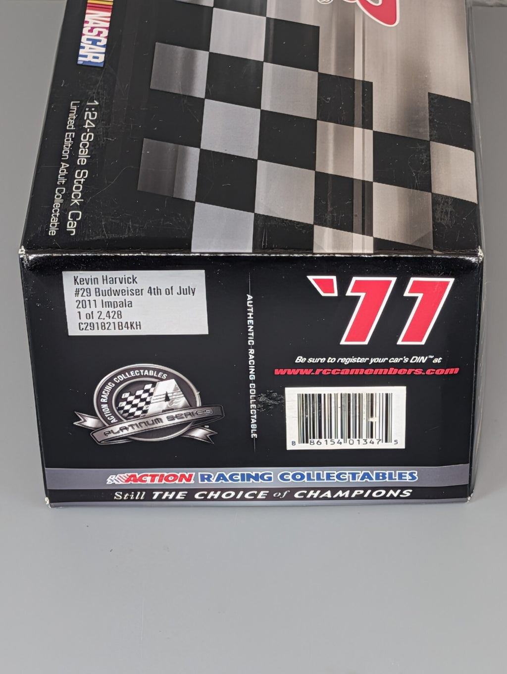 Kevin Harvick #29 Budweiser 4th of July 2011 Impala 1:24 DIN 1308/2428