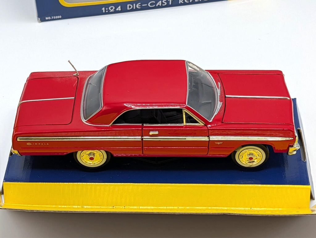 1964 Chevrolet Impala Red 1:24 Diecast Model Car Motor Max 73200 New In Box
