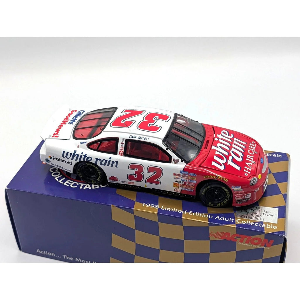 Action 1998 Dale Jarrett #32 White Rain Ford Taurus 1:24 NASCAR Diecast