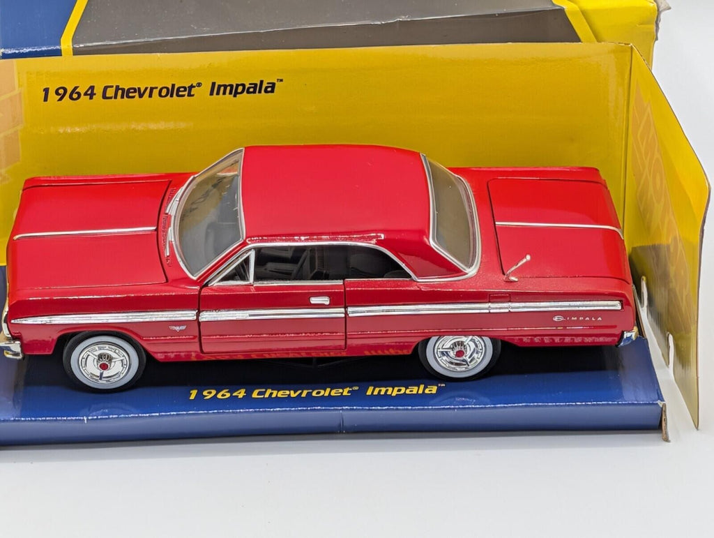 1964 Chevrolet Impala Red 1:24 Diecast Model Car Motor Max 73200 New In Box