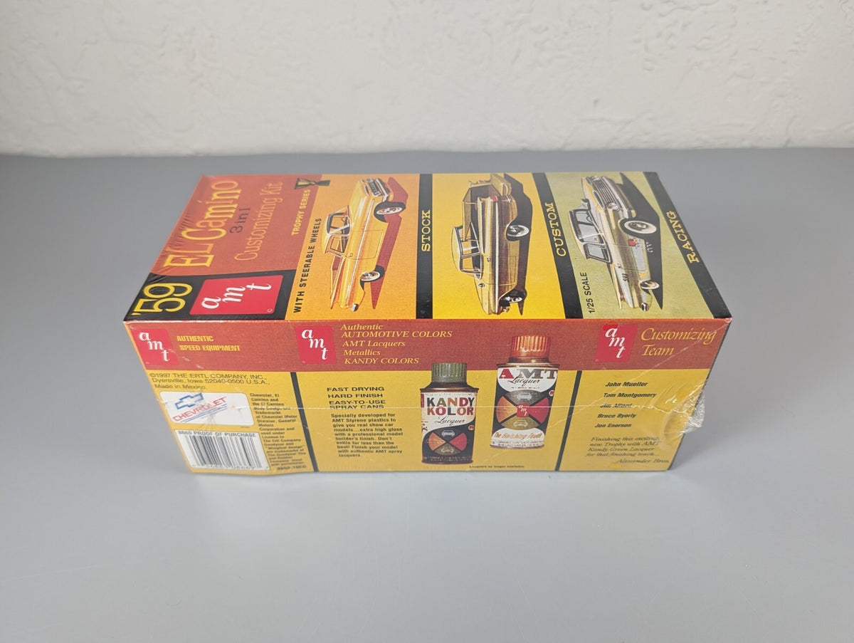 AMT 1959 Chevy El Camino 3-in-1 Trophy Series 1:25 Model Kit New #6669 1997