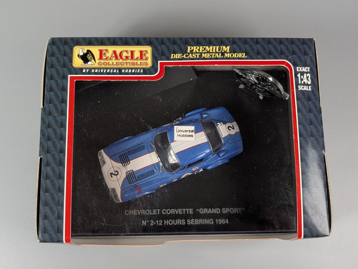 Eagle Collectibles 1964 Corvette Grand Sport Coupe #2 Sebring 1:43 Diecast