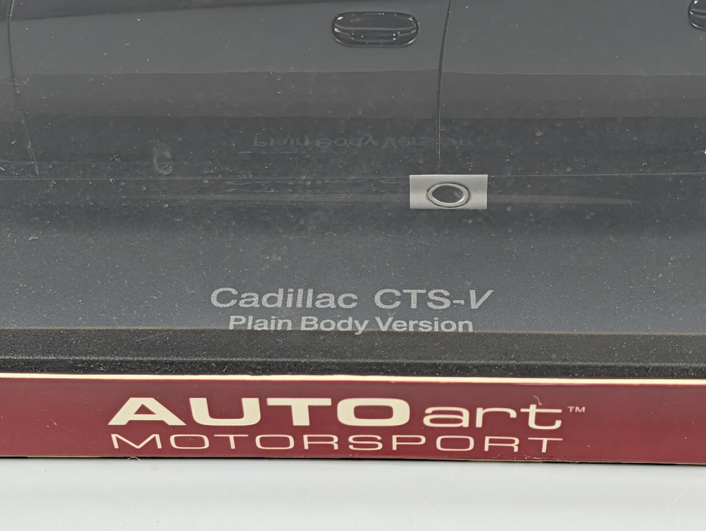 AutoArt 1:18 Cadillac CTS-V Race Car Plain Body Black Limited 3000 Diecast