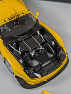 Kyosho 1:18 Ferrari 575 GTC Evoluzione Yellow 08392C Diecast Race Car with Box