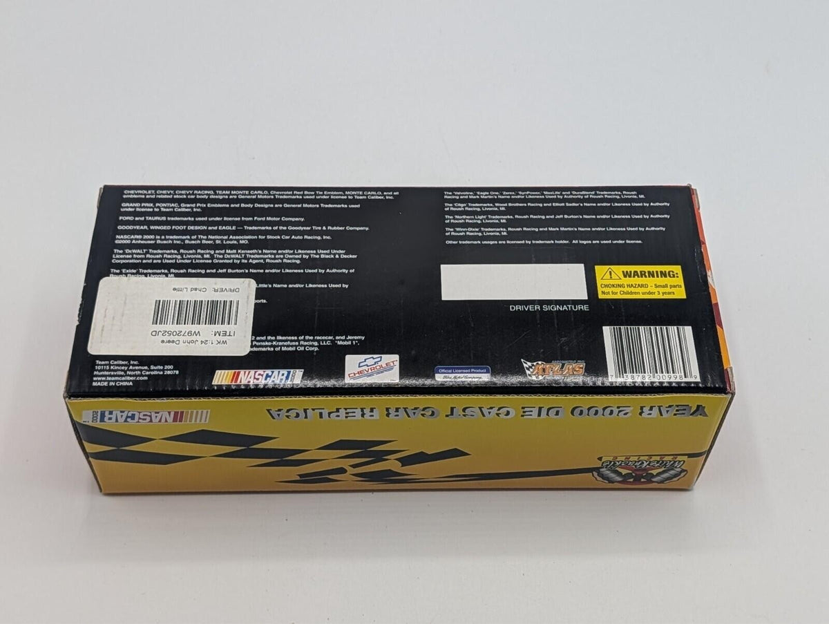 2000 Chad Little #97 John Deere NASCAR 1/24 Diecast White Knuckle Racing Caliber