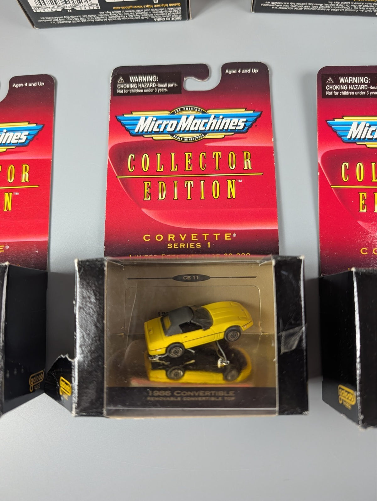 Micro Machines Corvette Collector Edition Lot of 5 Galoob 1998 CE3 CE7 CE8 CE11