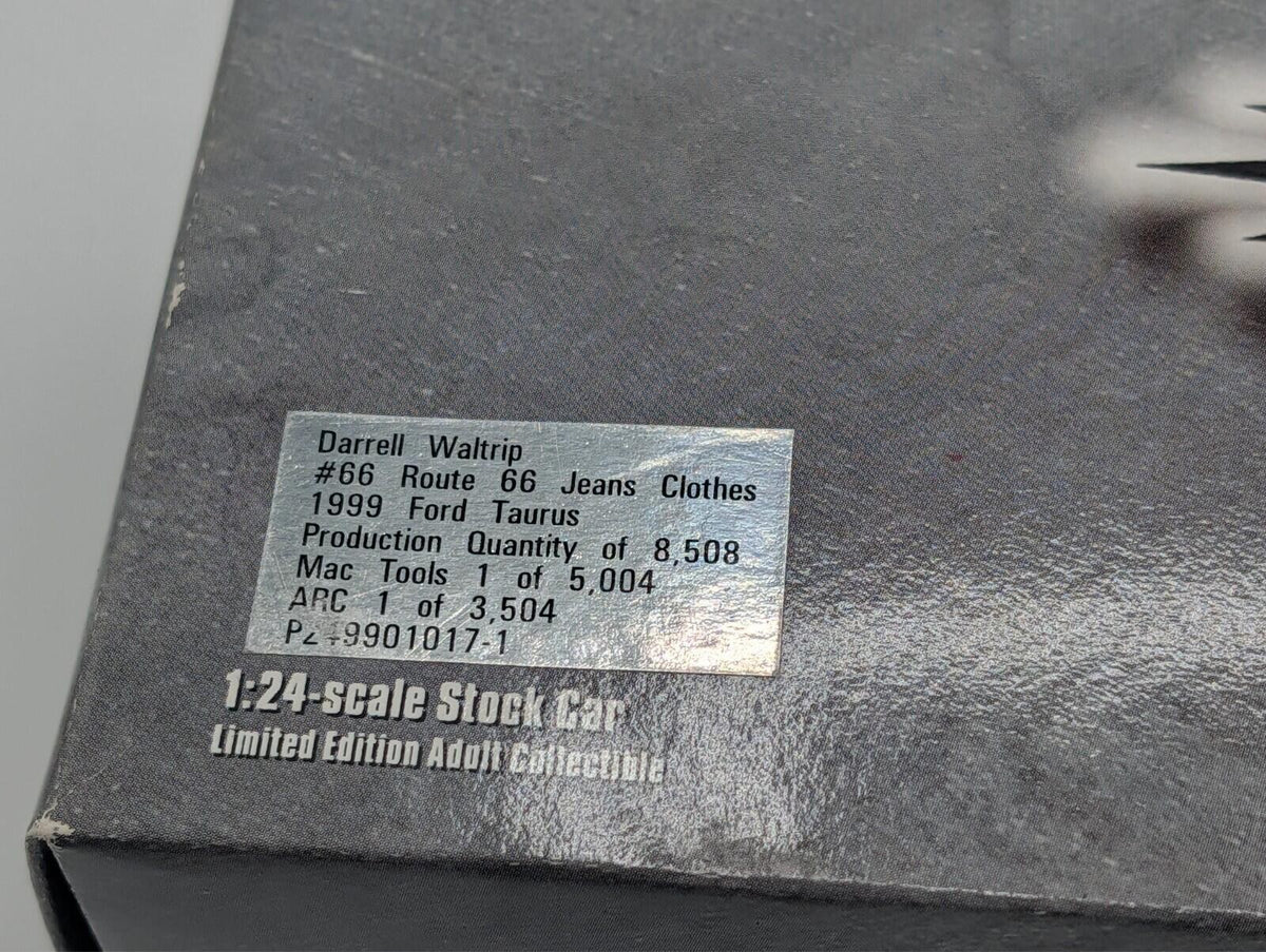 Action Darrell Waltrip #66 Route 66 Jeans Clothes 1999 Ford Taurus 1/24 Diecast