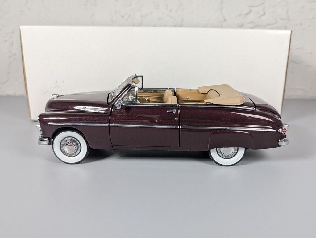 Danbury Mint 1949 Mercury Convertible 1:24 Diecast Maroon Limited Edition w/Box