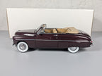 Danbury Mint 1949 Mercury Convertible 1:24 Diecast Maroon Limited Edition w/Box