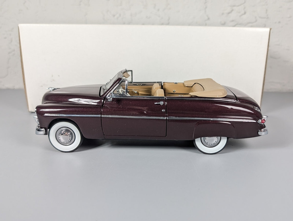 Danbury Mint 1949 Mercury Convertible 1:24 Diecast Maroon Limited Edition w/Box