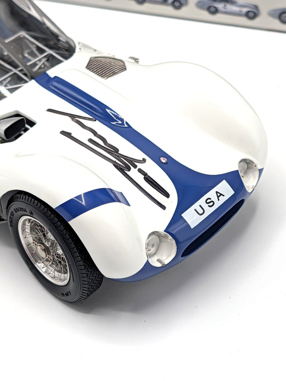 CMC 1:18 Maserati Tipo 61 Birdcage 1960 Dan Gurney Signed Ltd Ed 600 M-062 Boxed