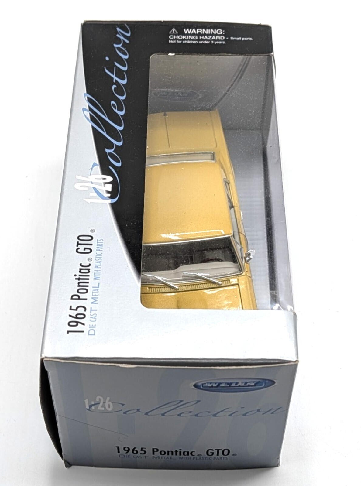 Welly 1965 Pontiac GTO Gold 1:26 Diecast Model Car NIB