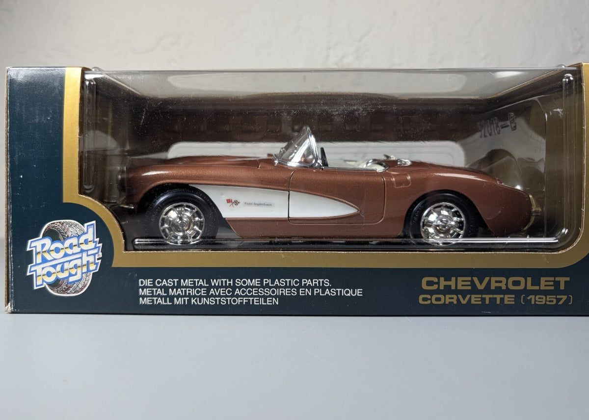 Road Tough Yat Ming 1957 Chevrolet Corvette 1:18 Diecast Bronze #92018 NIB