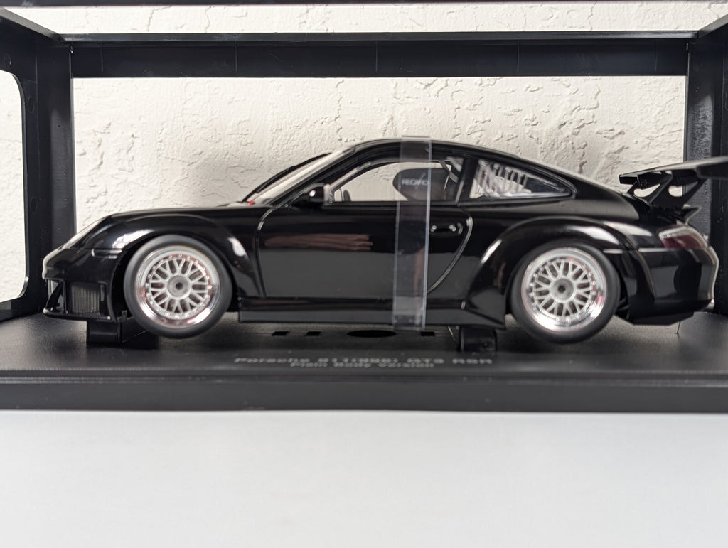 AutoArt 1:18 Porsche 911 996 GT3 RSR Plain Body Version Black Diecast Car