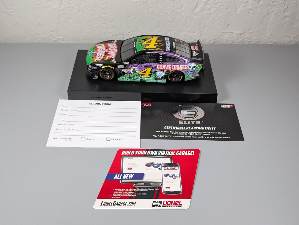 Kevin Harvick #4 Grave Digger 2021 Mustang Monster Jam 1:24 DIN 314/4807