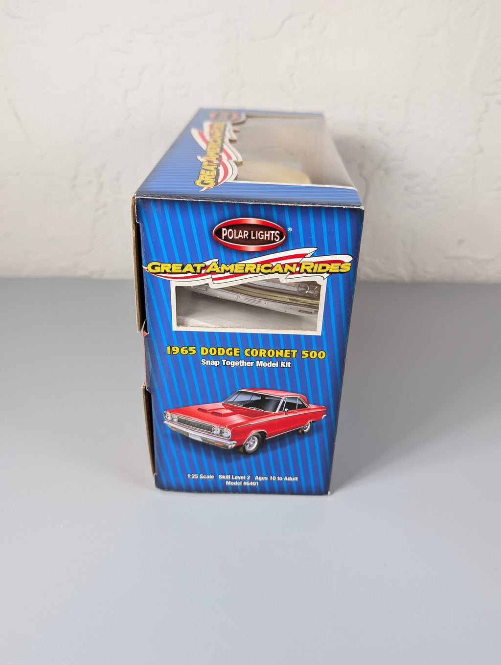 Polar Lights Great American Rides 1965 Dodge Coronet 500 1:25 Snap Kit Yellow