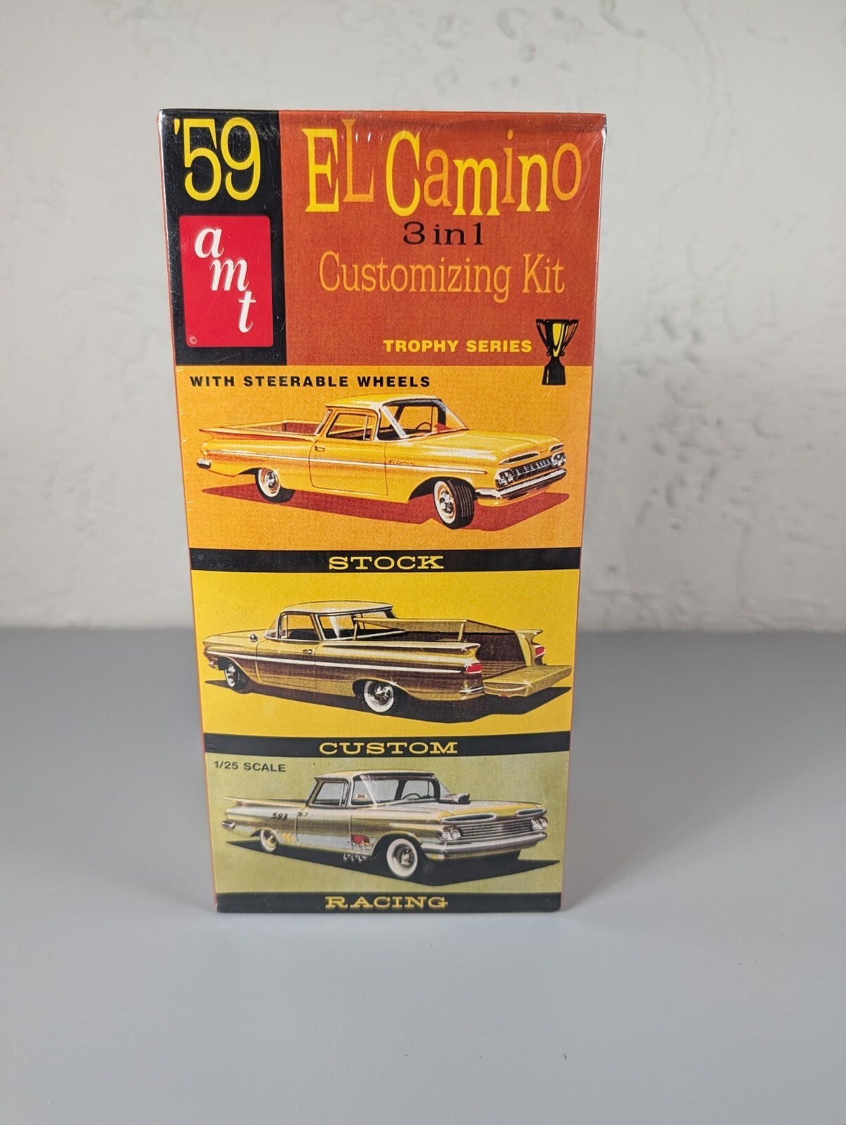 AMT 1959 Chevy El Camino 3-in-1 Trophy Series 1:25 Model Kit New #6669 1997