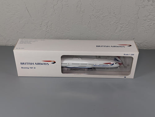 Hogan 1:200 Boeing 787-8 British Airways Snap Fit Model 0670 G-ZBJA w/ Stand
