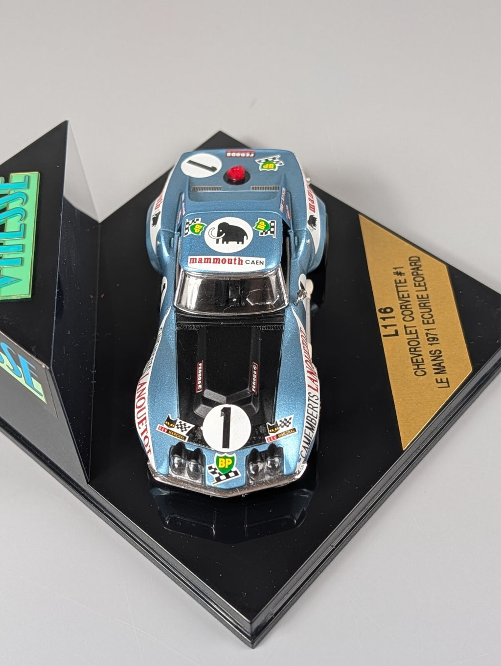 Vitesse L116 Corvette #1 Le Mans 1971 Ecurie Leopard Lanquetot 1:43 Diecast Case
