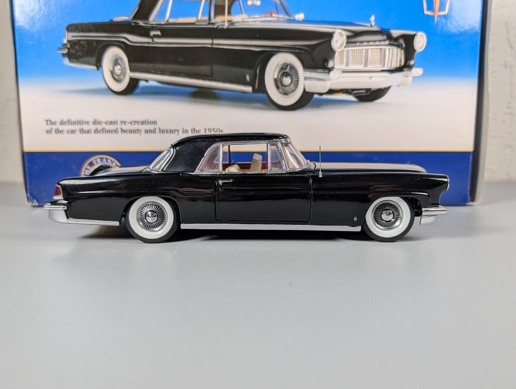 Franklin Mint 1956 Lincoln Continental Mark II 1:24 Diecast Black w/ Box