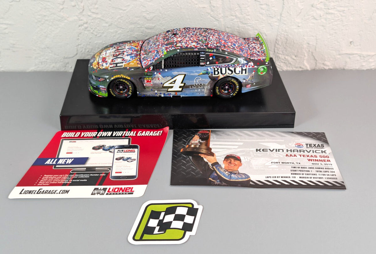 Kevin Harvick #4 Busch Beer Ducks Unlimited Texas Win 2019 Mustang DIN 182/648
