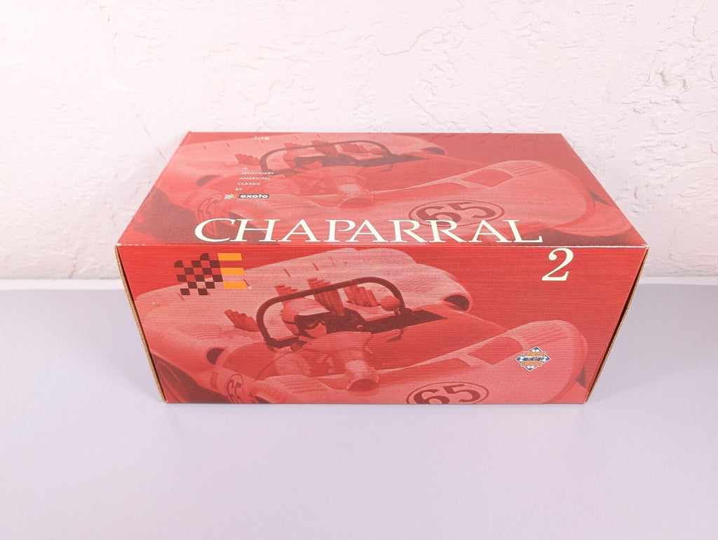 Exoto 1:18 Chaparral 2 #66 1965 Bridgehampton Hap Sharp Shark Fin Diecast NM