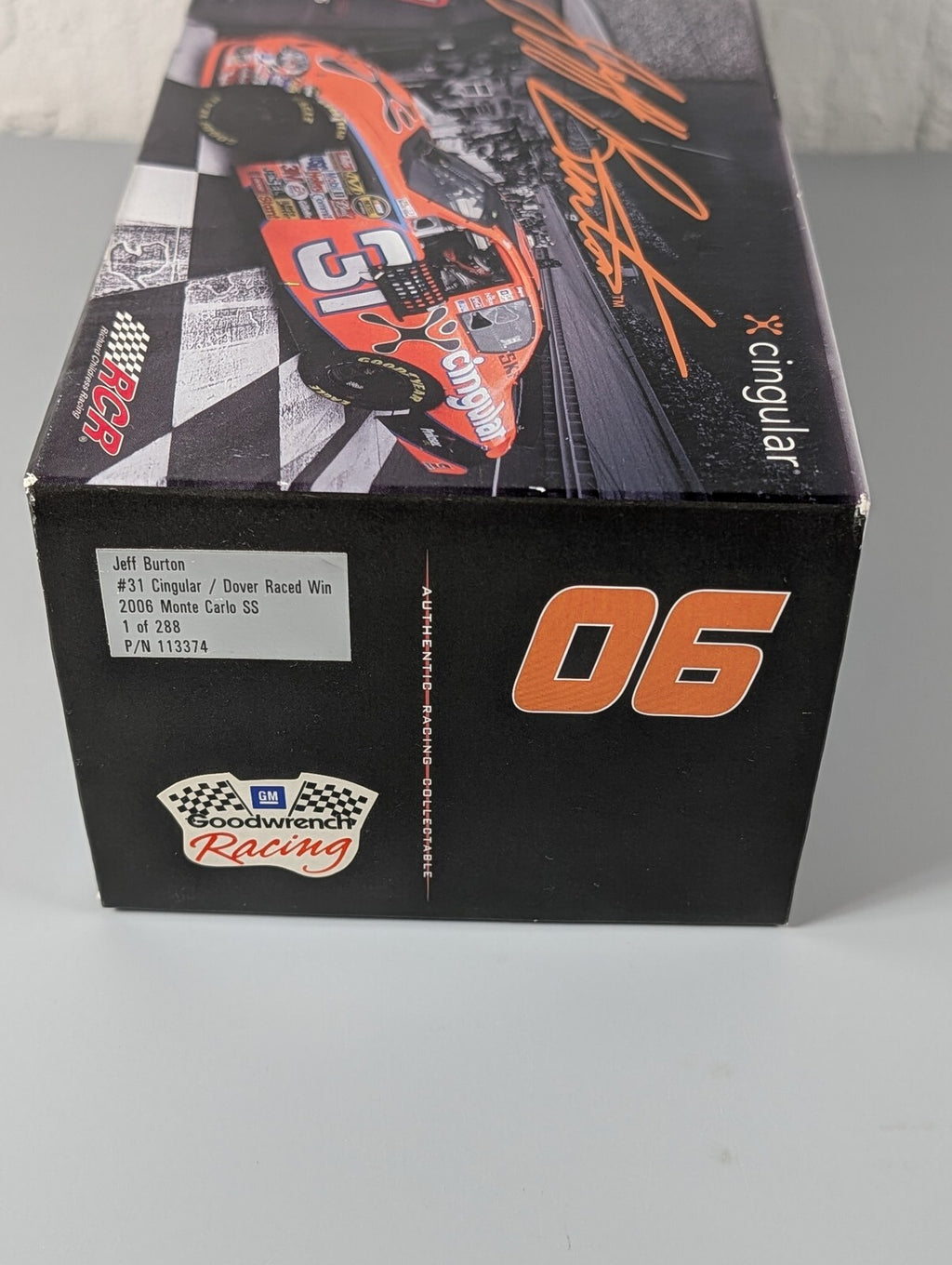 Jeff Burton #31 Cingular Dover Raced Win 2006 Monte Carlo SS 1:24 DIN 233/288