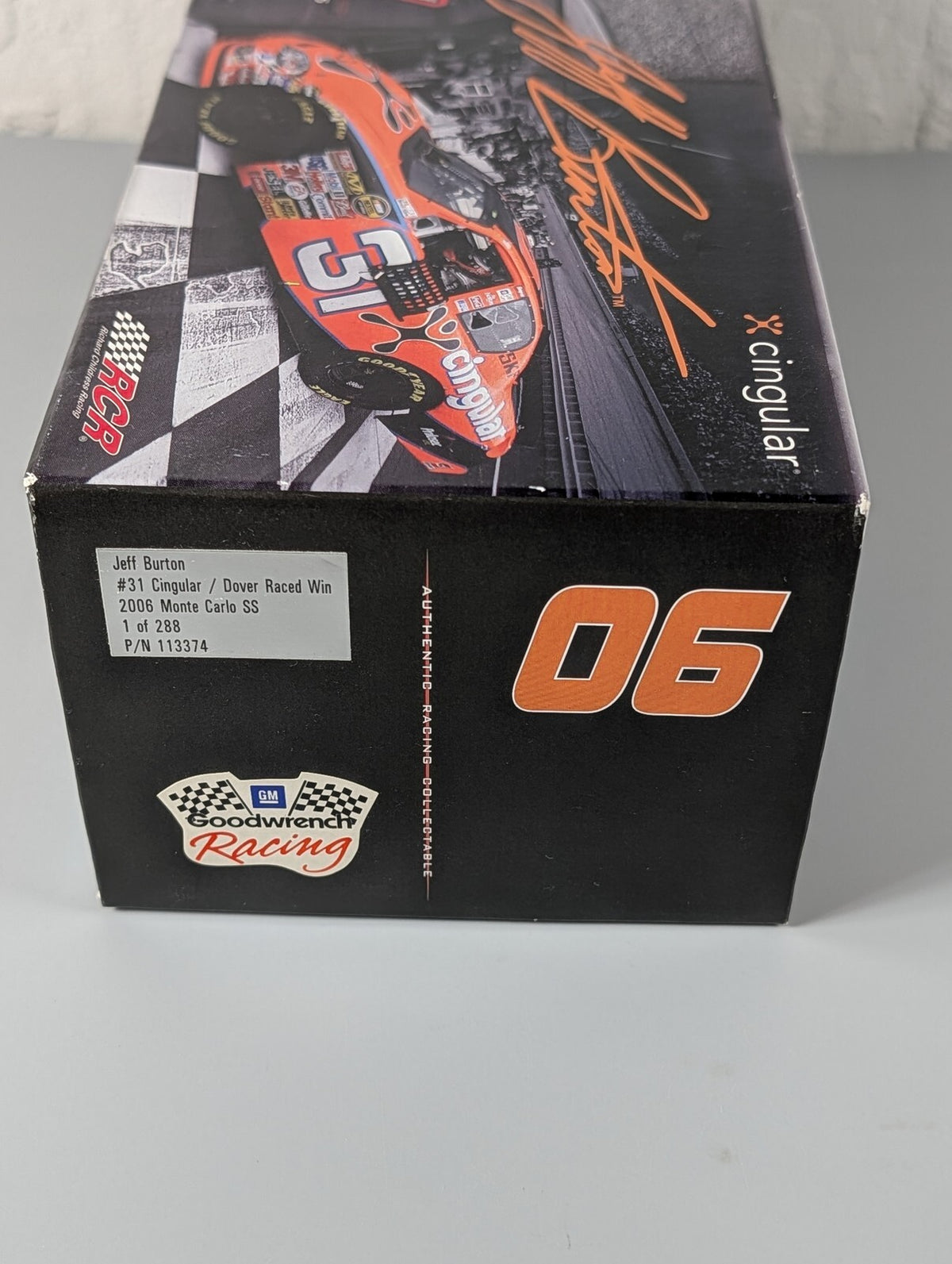 Jeff Burton #31 Cingular Dover Raced Win 2006 Monte Carlo SS 1:24 DIN 233/288