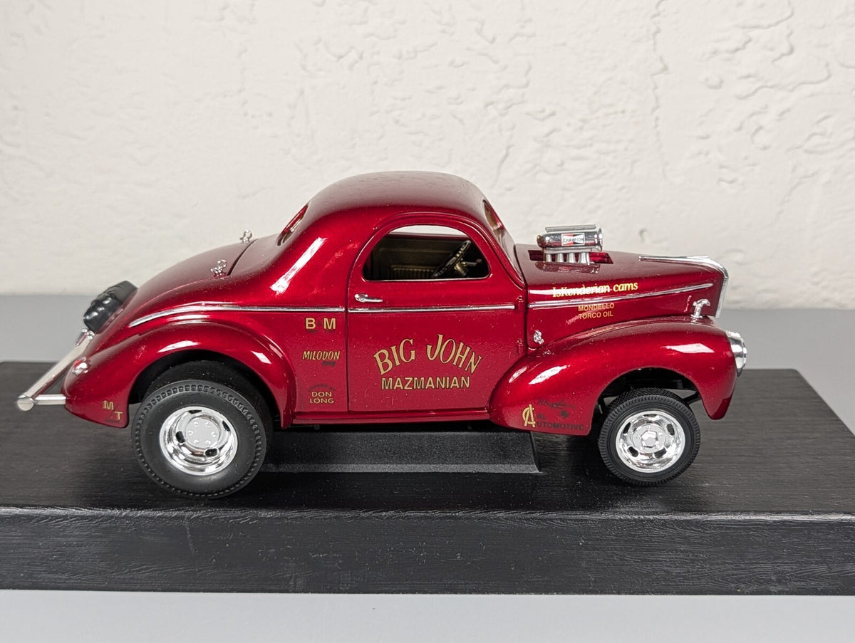 Supercar Collectibles Big John Mazmanian 1941 Willys Gasser 1:18 Diecast NHRA