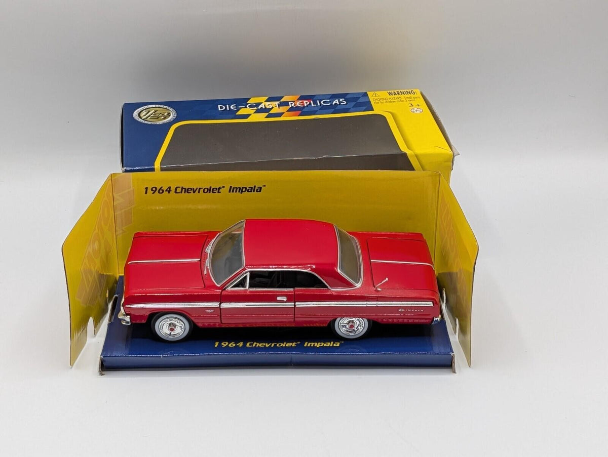 1964 Chevrolet Impala Red 1:24 Diecast Model Car Motor Max 73200 New In Box