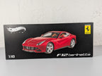 Hot Wheels Elite 1:18 Ferrari F12 Berlinetta Red X5474 Diecast Factory Sealed