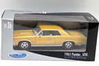 Welly 1965 Pontiac GTO Gold 1:26 Diecast Model Car NIB