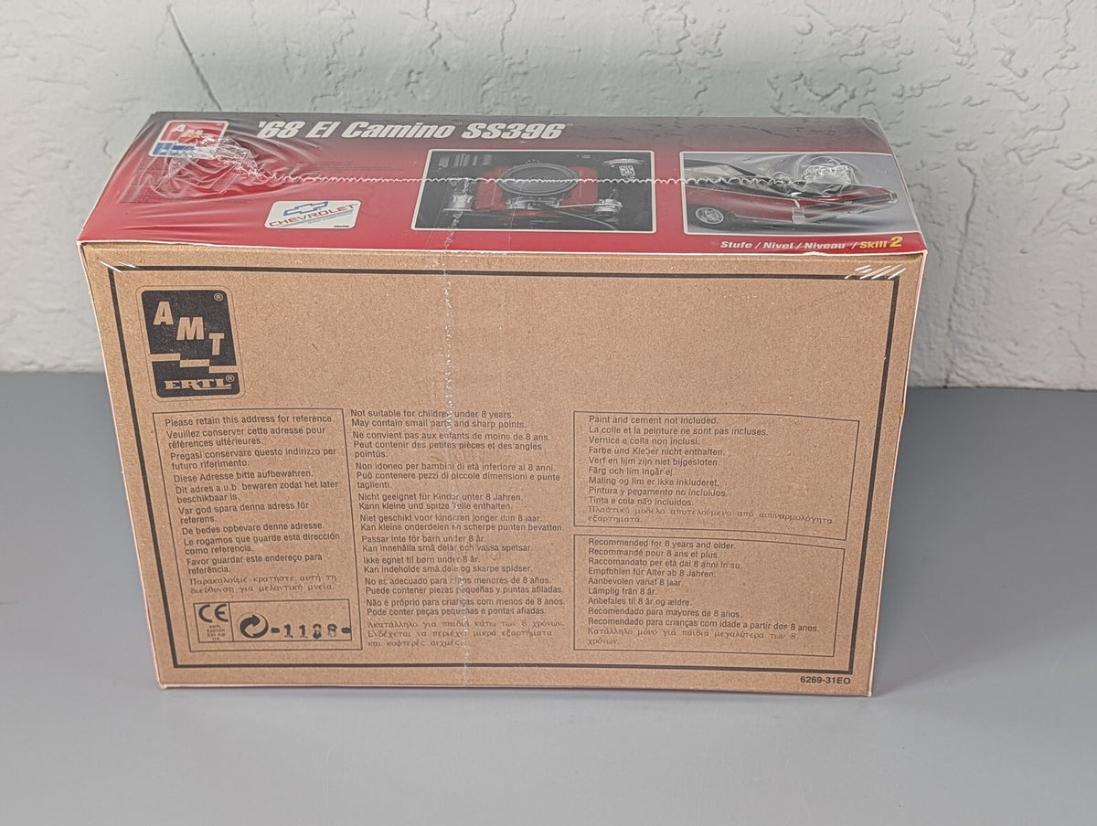 AMT ERTL '68 El Camino SS396 1:25 Model Kit 50 Years Anniversary Sealed 1998