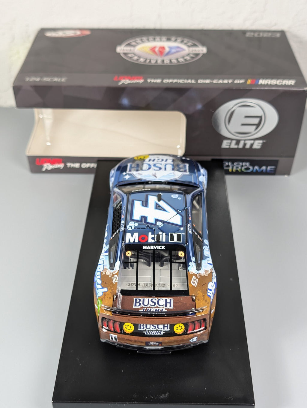 Kevin Harvick #4 Busch Light Dirt 2023 Mustang Elite Color Chrome 1:24 DIN 12/24