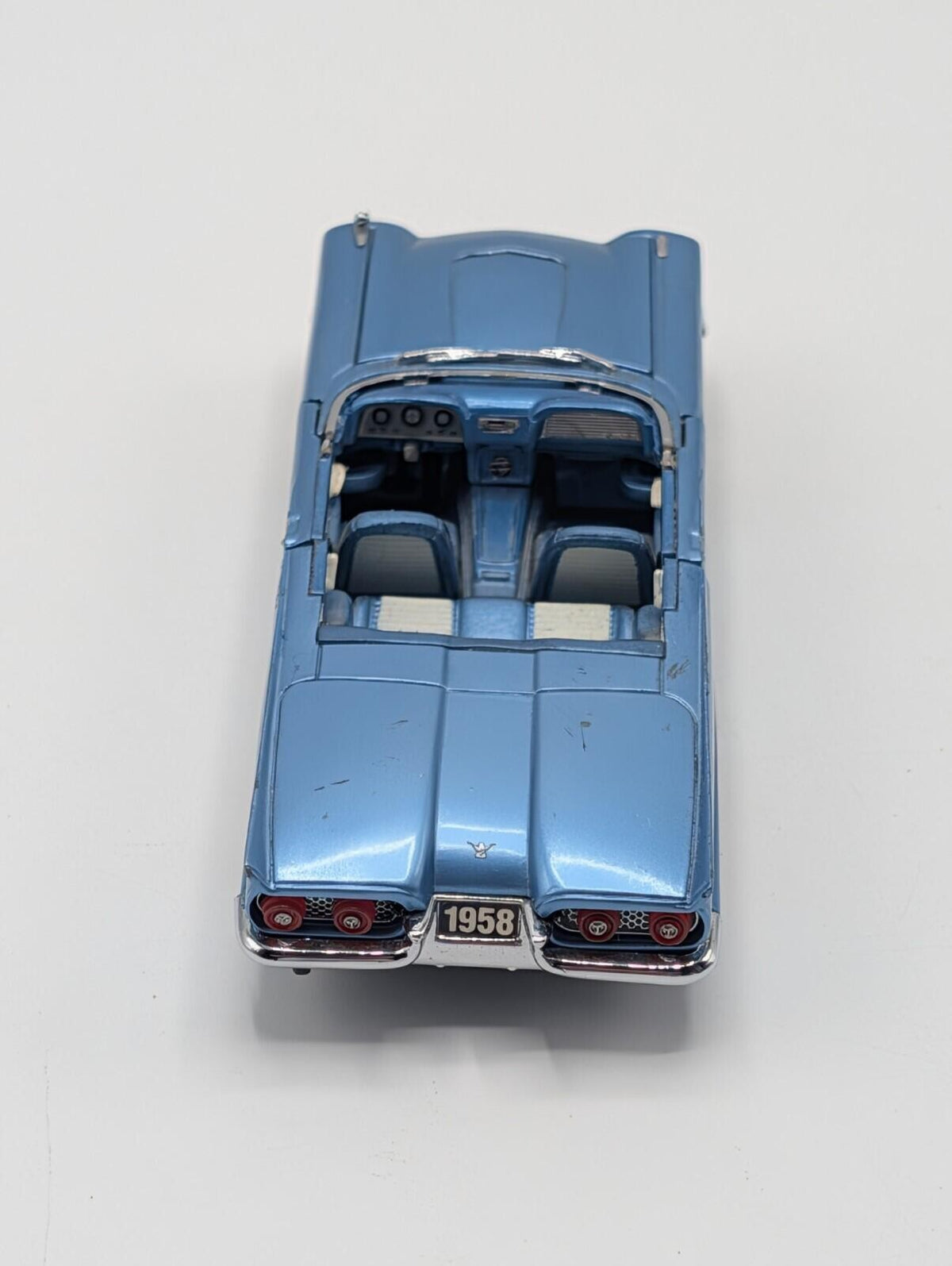 Franklin Mint 1956 Blue Ford Thunderbird 1:43 Scale Diecast Model Car READ