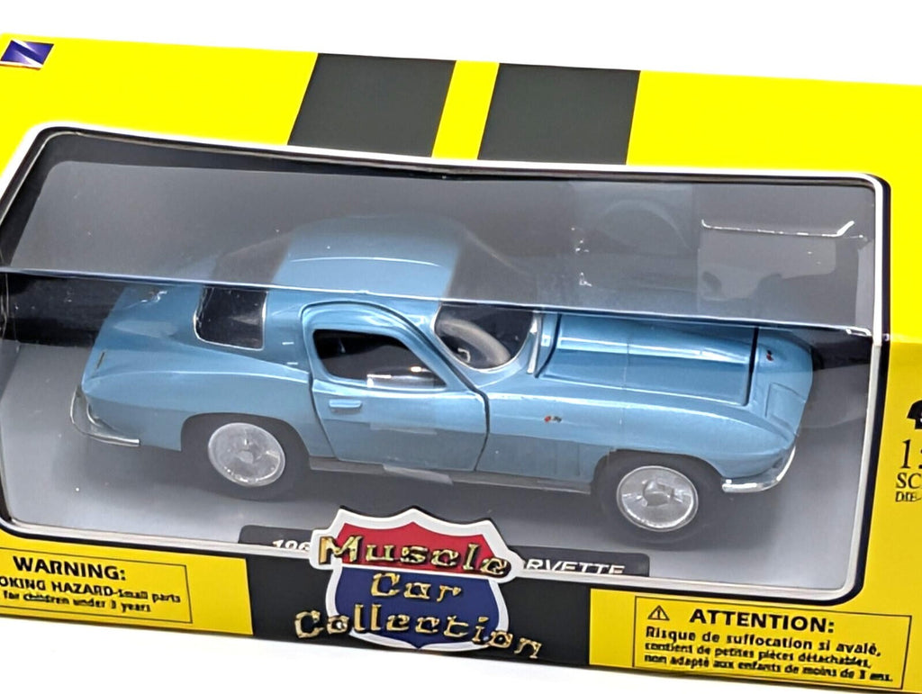 NewRay 1965 Chevy Corvette Sting Ray Light Blue 1/32 Muscle Car Collection 51433