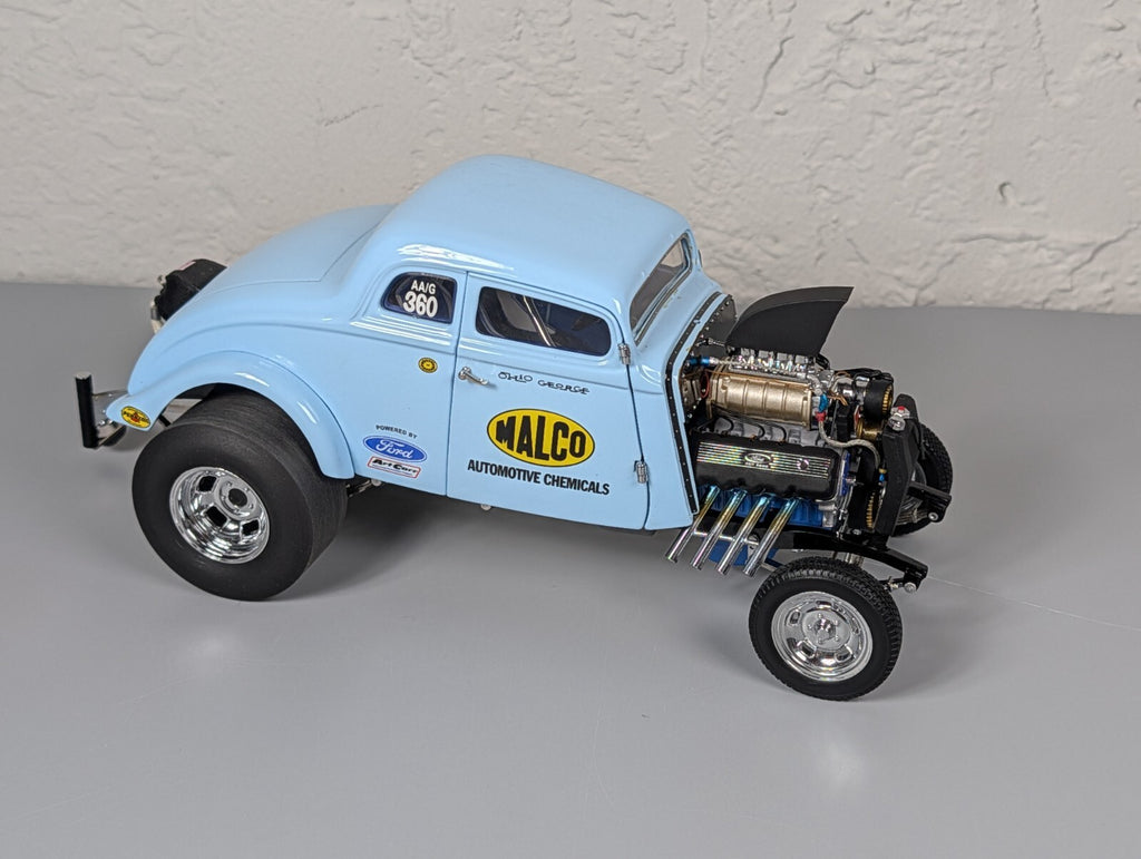 “Ohio George” Montgomery ‘33 Willys Gasser drag race 1:18 1933 Precision Malco