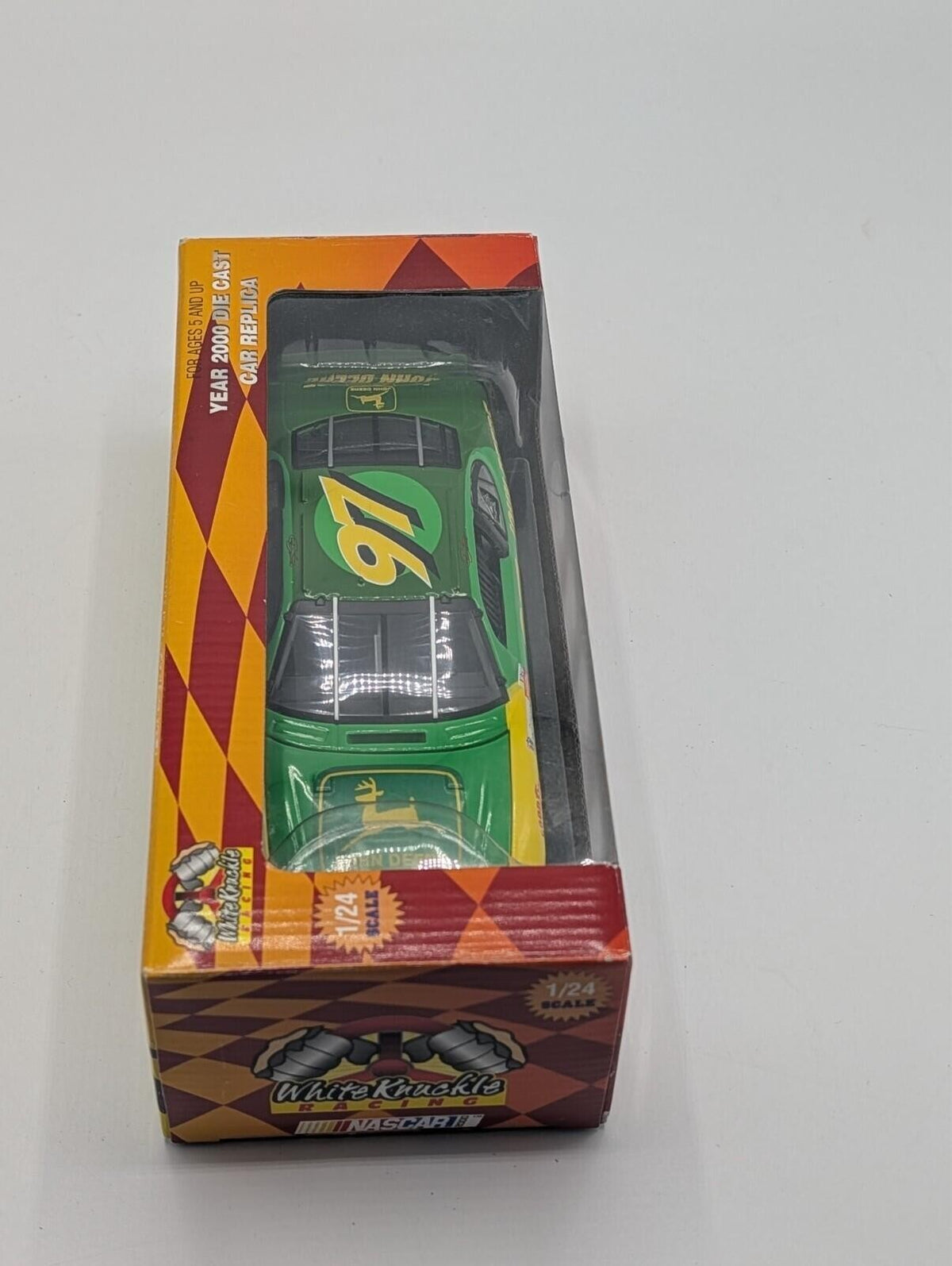 2000 Chad Little #97 John Deere NASCAR 1/24 Diecast White Knuckle Racing Caliber